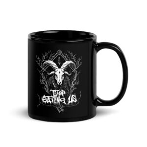 Black Metal Mug