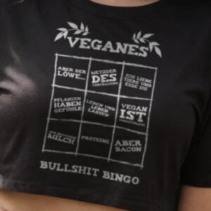 Vegan Bullshit Bingo Crop Top