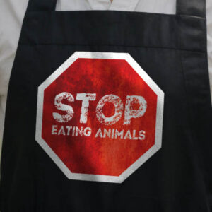 Stop Eating Animals Grill Apron (Organic)