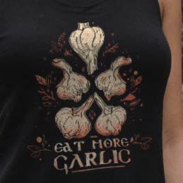 Eat More Garlic Tank-Top