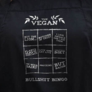 Vegan Bullshit Bingo BBQ Apron (Organic)