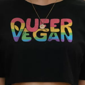 Queer Vegan 2.0 Crop Top