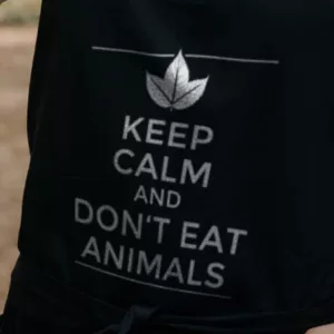 Keep Calm and Don't Eat Animals Grill Apron (Organic)
