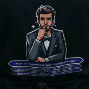 Question of the Millionaire BBQ Apron (Organic)
