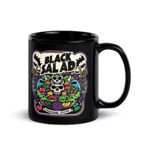 Black Salad Mug