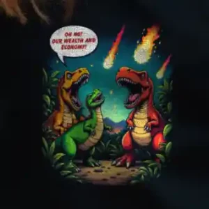 Economic Dinosaurs BBQ Apron (Organic)