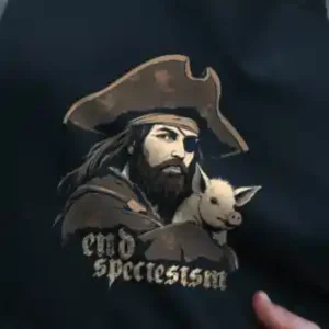 End Speciesism Pirate BBQ Apron (Organic)