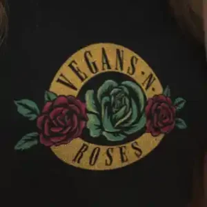 Vegans n Roses Crop Top