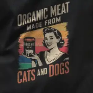 Meat from Cats and Dogs BBQ Apron (Organic)
