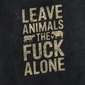 Leave Animals the Fuck Alone BBQ Apron (Organic)